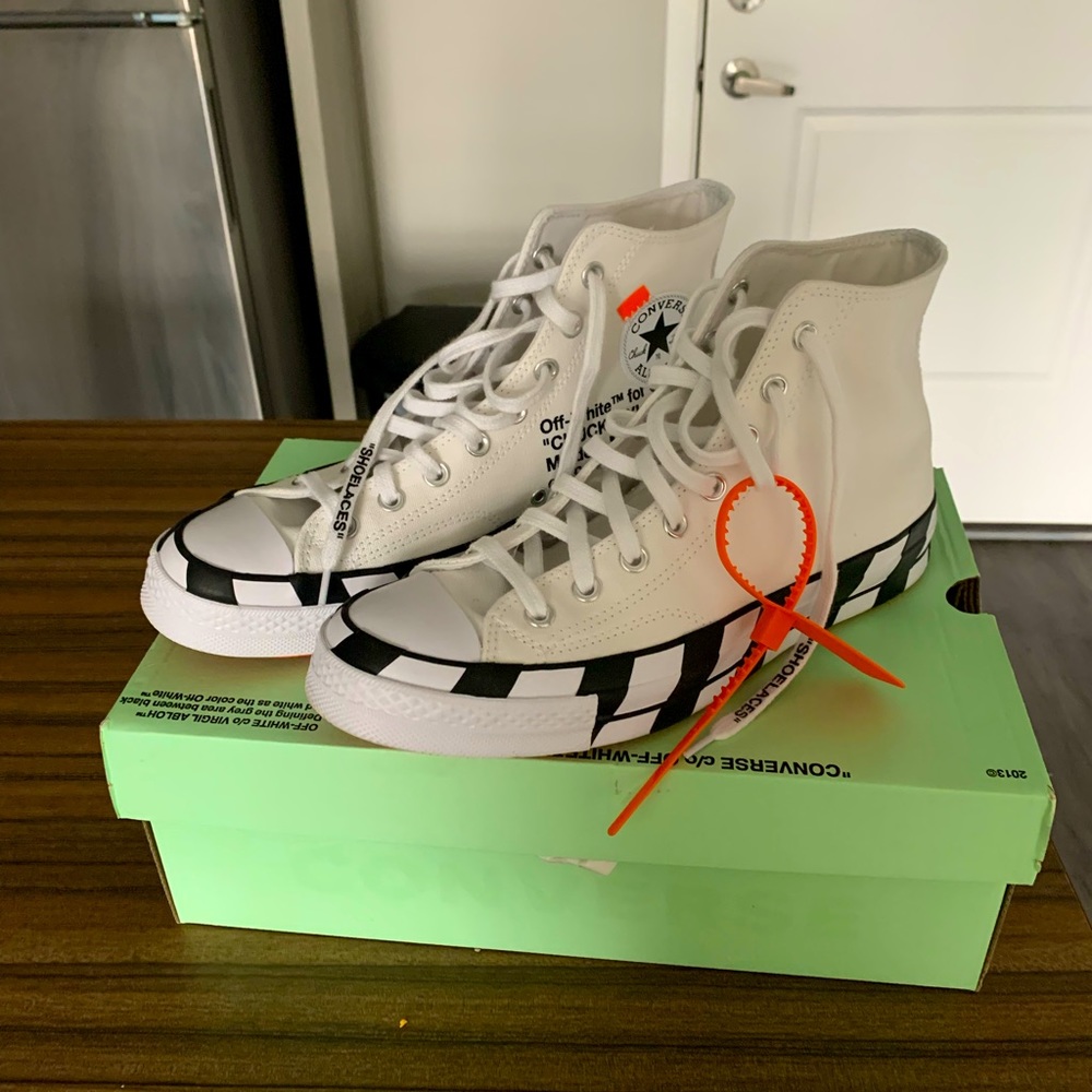Off- white chucks, only worn once.